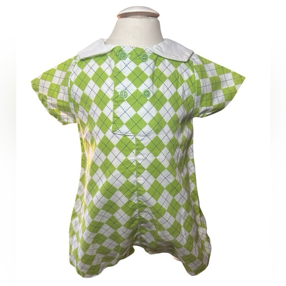 Jack and Teddy argyle print romper 9m - Picture 1 of 4